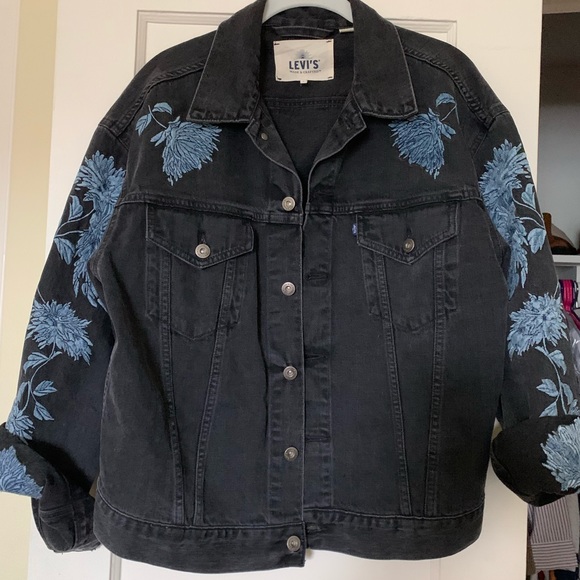 Levi's Jackets & Blazers - Black Denim Oversized Jacket